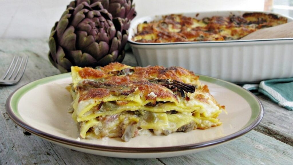 Lasagne ai Carciofi e Salsiccia