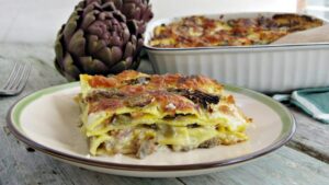 Lasagne ai Carciofi e Salsiccia