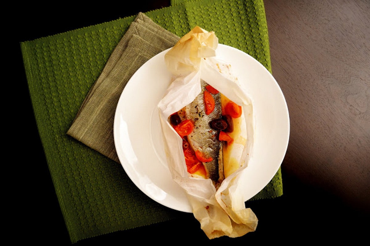 Branzino al cartoccio