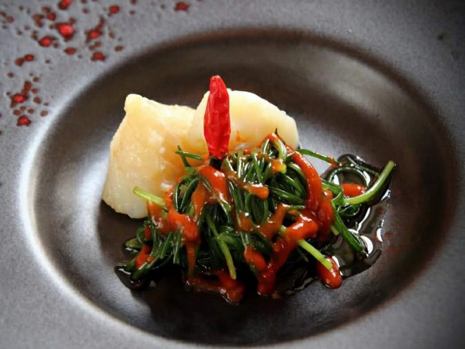 SpAgretto all’Arrabbiata con Baccalà