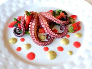 Polpo nelle fragole