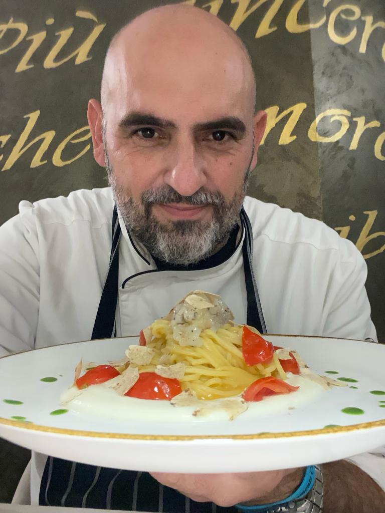 Chef Capuano e i suoi tagliolini con mazzancolle