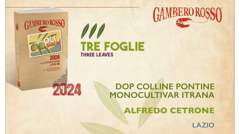 Tre foglie all'Azienda agricola Alfredo Cetrone, Gambero Rosso