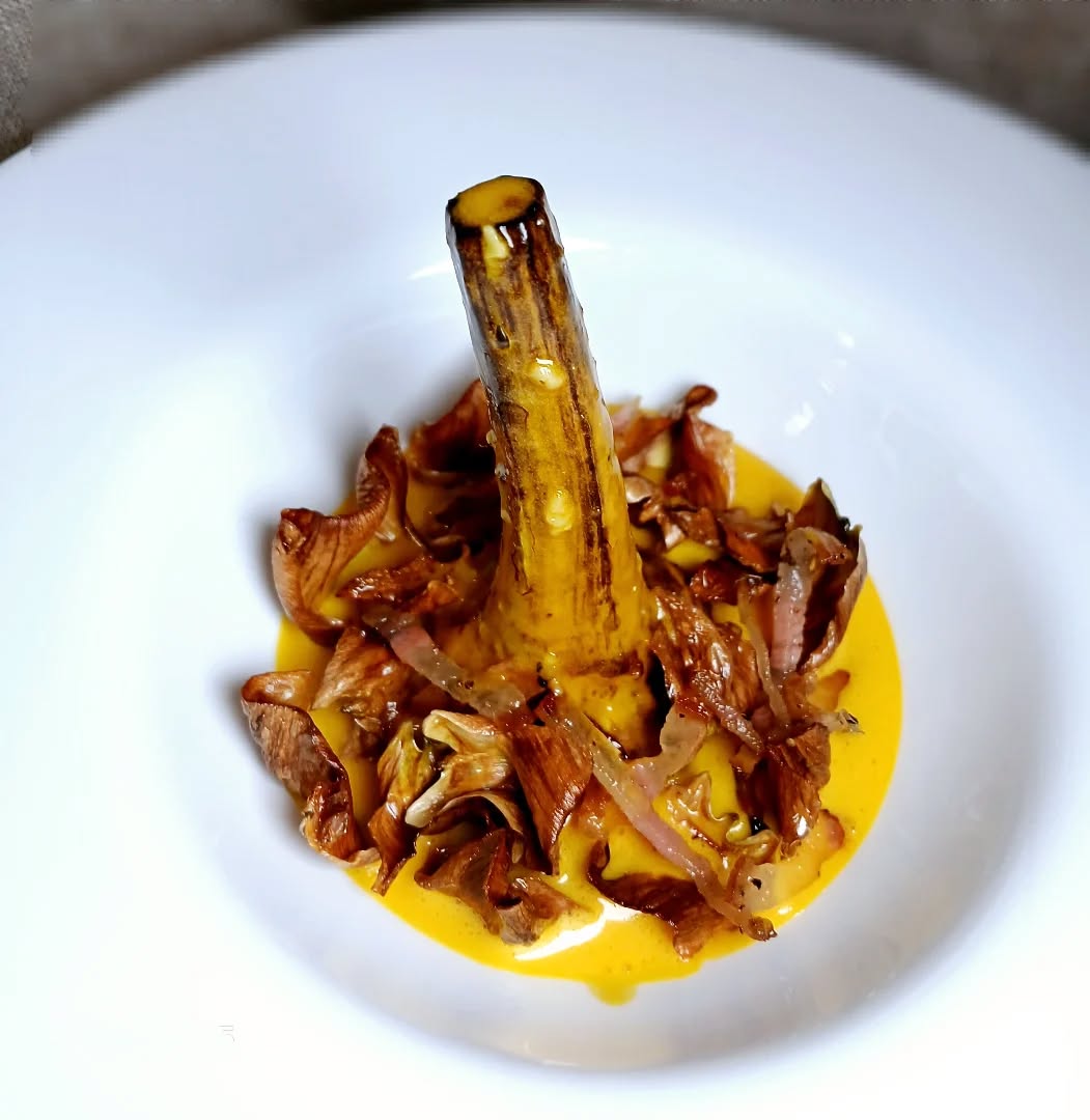 Carciofo alla giudia in carbonara_