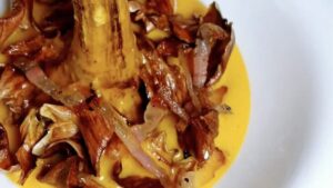 Carciofo alla giudia alla carbonara