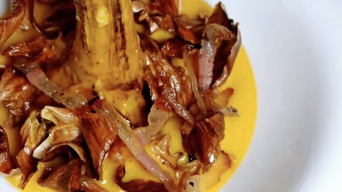 Carciofo alla giudia alla carbonara