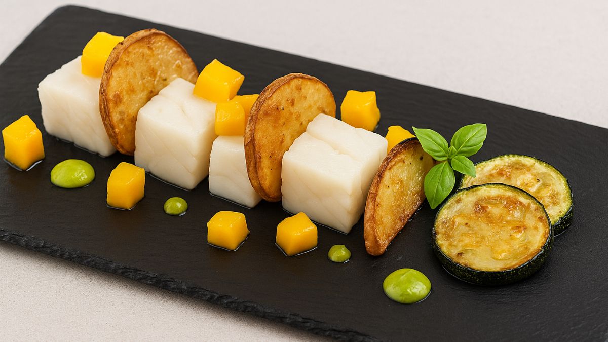 Baccalà e mango: il piatto fresco che conquista l’estate