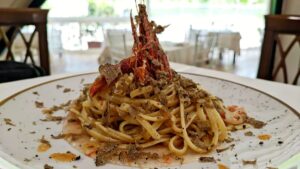 Linguine agli scampi e tartufo estivo del ristorante di Tony Di Nardo ad Ausonia, la sorpresa gourmet da scoprire tra mare e terra
