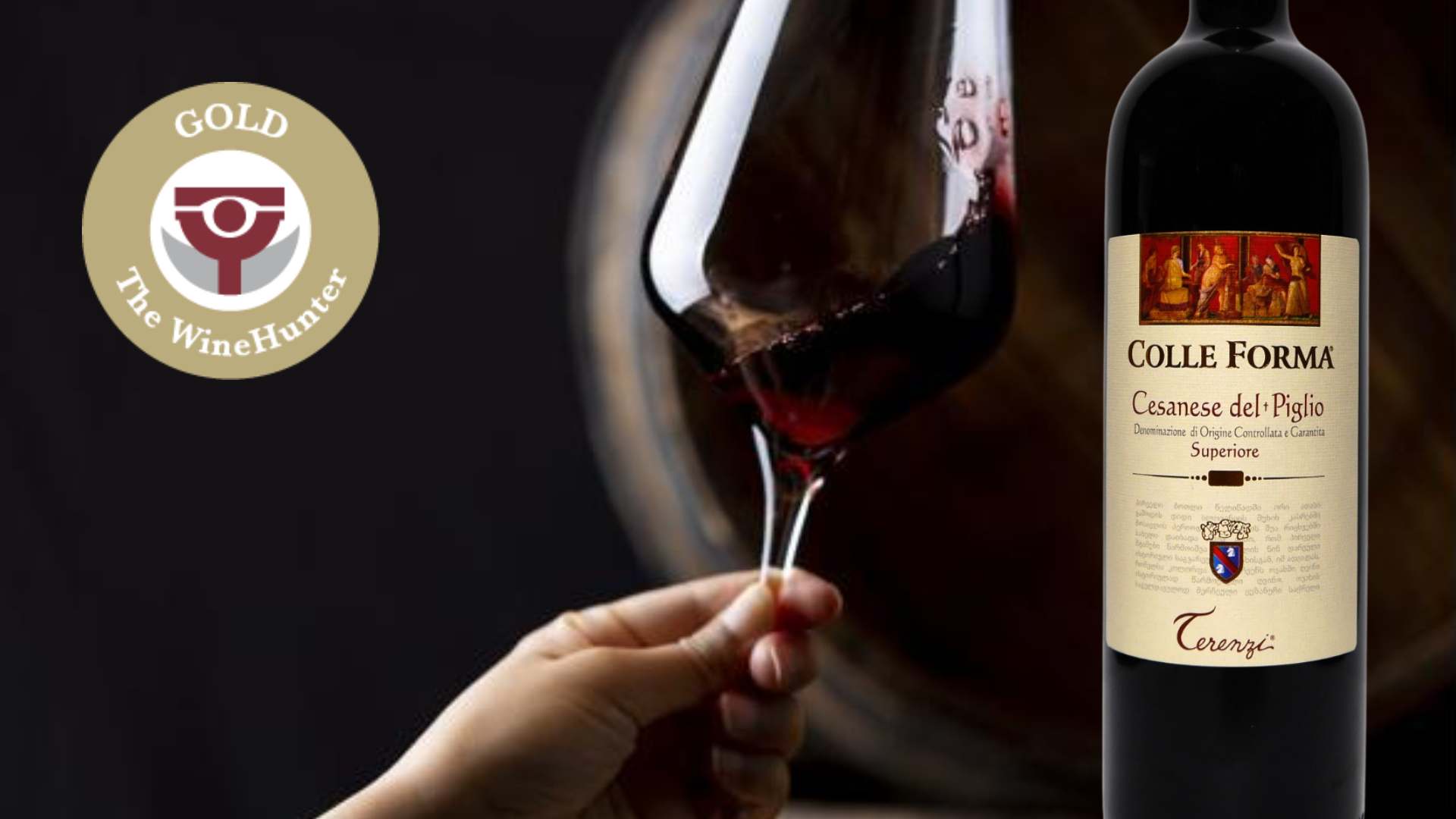 WineHunter Award Gold per il Colle Forma 2022 della Cantina Terenzi