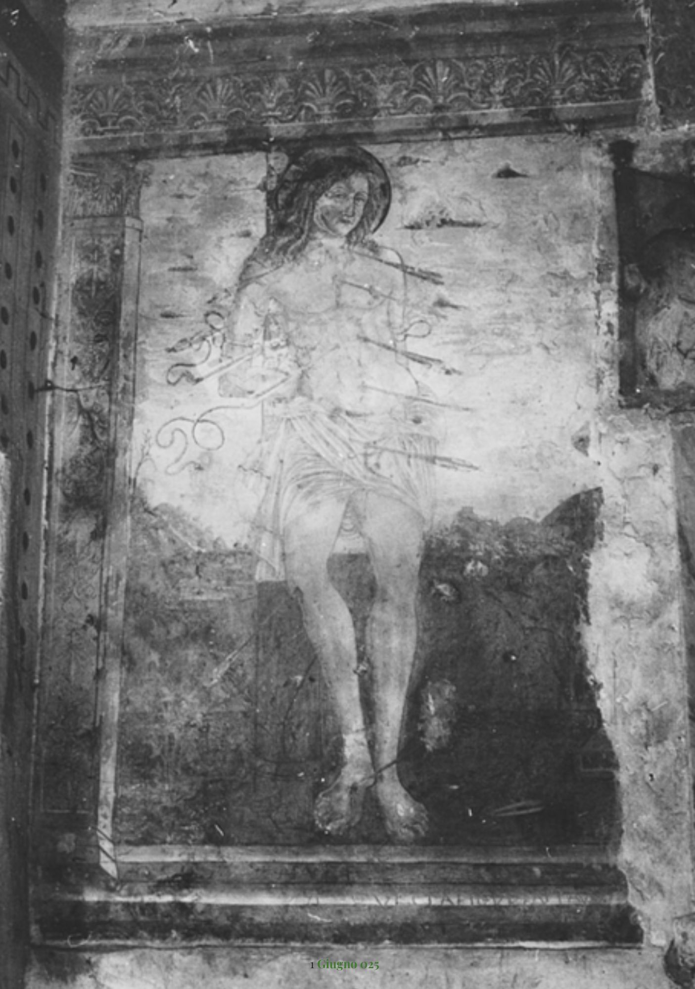 Chiesa campestre di S. Sebastiano Arpino, Ambrogio da Ferentino, S. Sebastiano