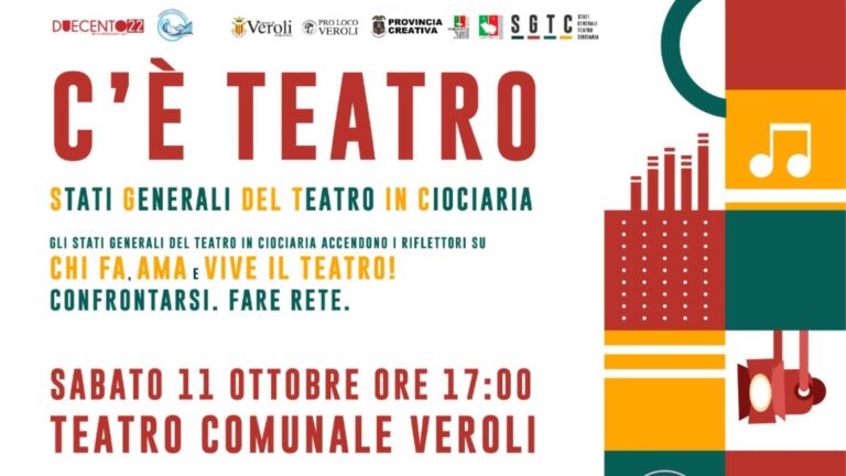 Il teatro ci riguarda tutti a Veroli il cuore culturale della Ciociaria torna a battere più forte