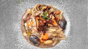Pettole, fagioli, cozze e cardoncelli