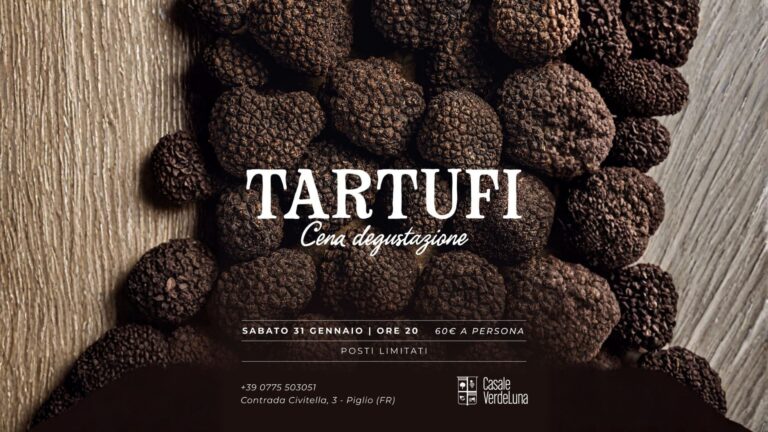 Cena degustazione al tartufo nero da Casale VerdeLuna