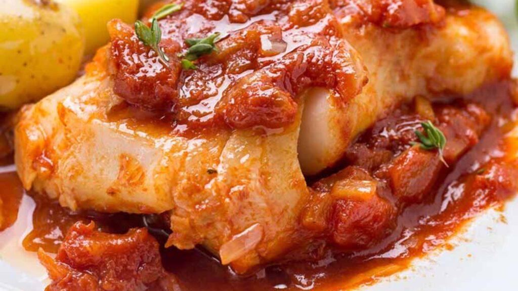 Merluzzo in umido con pomodoro e patate