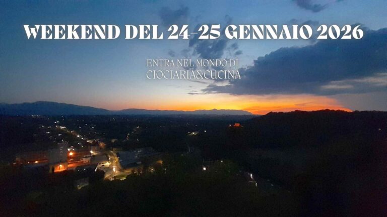 Weekend in Ciociaria eventi del 24 e 25 gennaio 2026