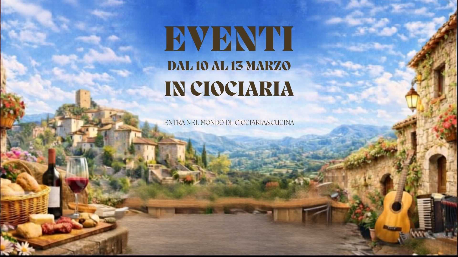 Eventi a Frosinone e provincia cosa fare tra 10 e 13 aprile 2026