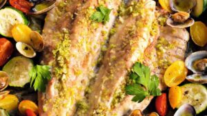 Gallinella al forno con panatura croccante alle vongole