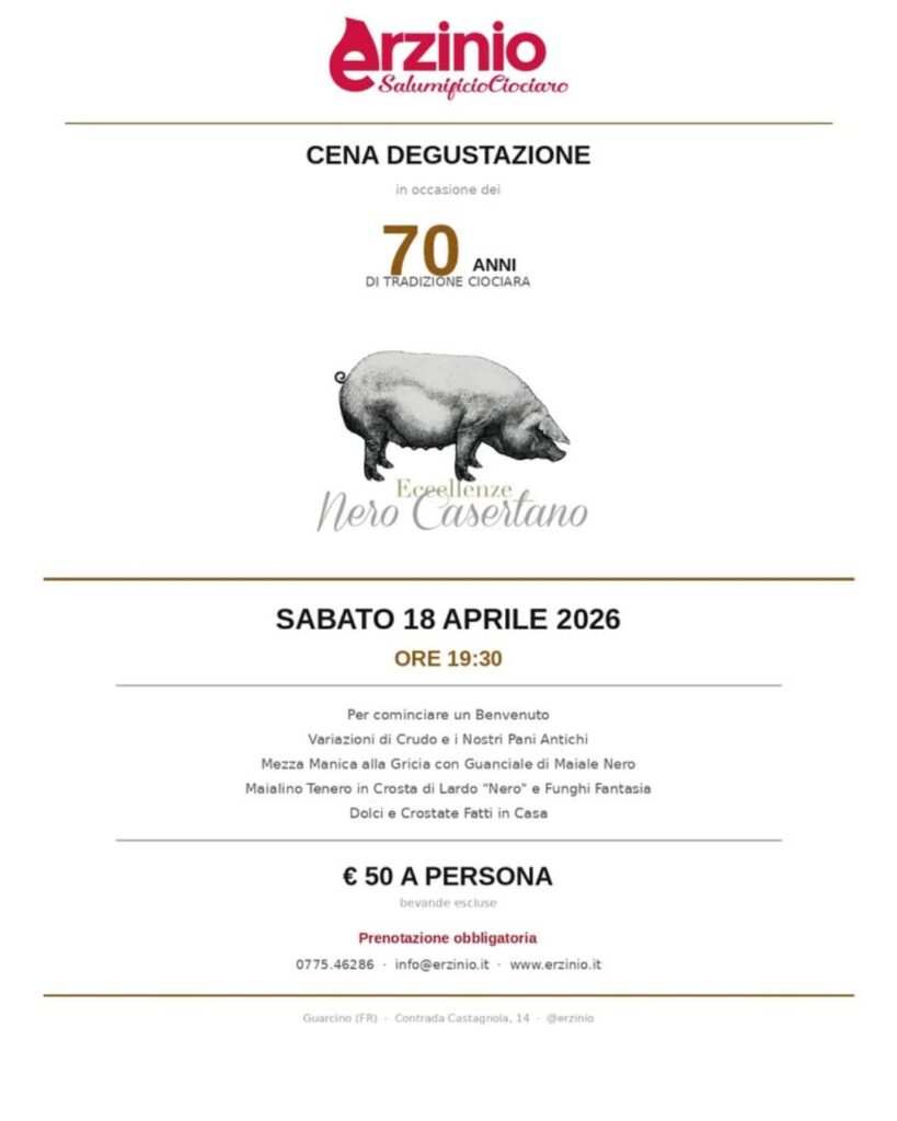 Menu 18 aprile Erzinio