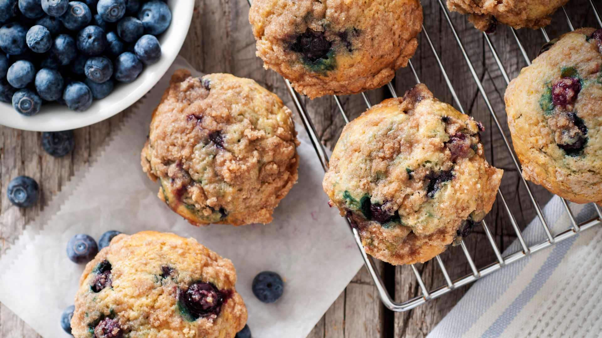 Muffin ai mirtilli piccoli frutti, grande profumo