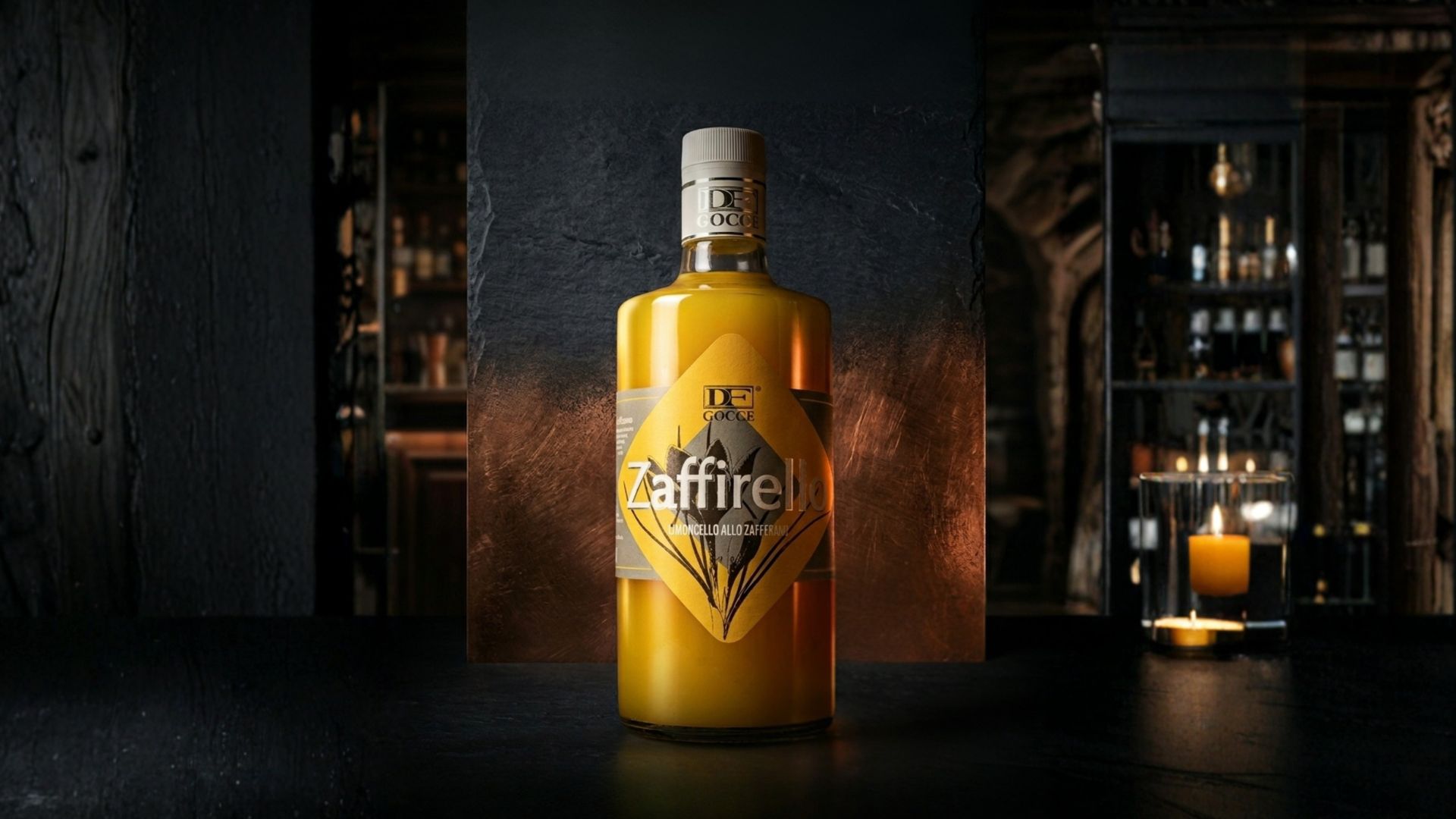Zaffirello il limoncello allo zafferano di DF Gocce
