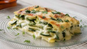 Lasagne estive con zucchine, provola e basilico