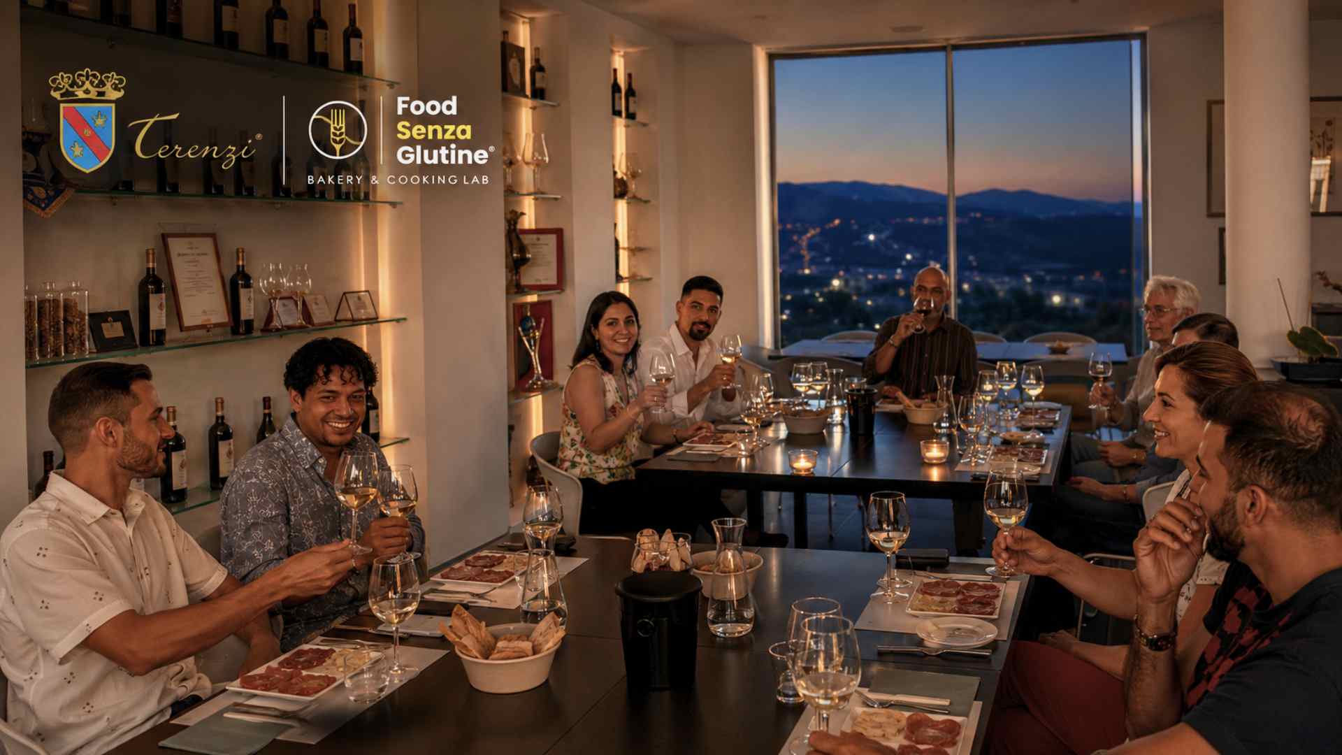 Cantine Terenzi, una cena gluten free tra calici e musica per vivere il vino senza esclusioni