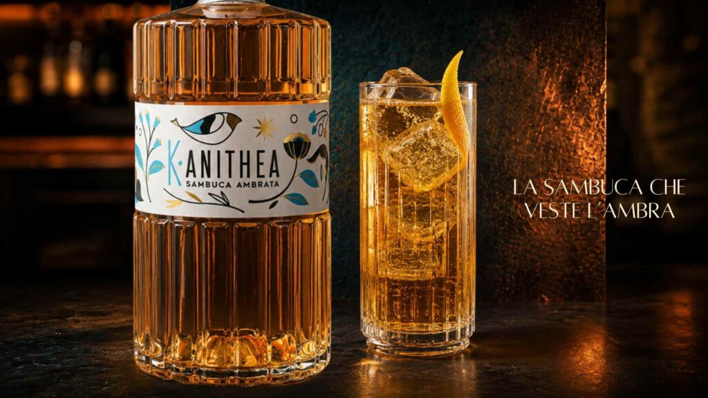 K·Anithea, la sambuca ambrata che riscrive l’eleganza