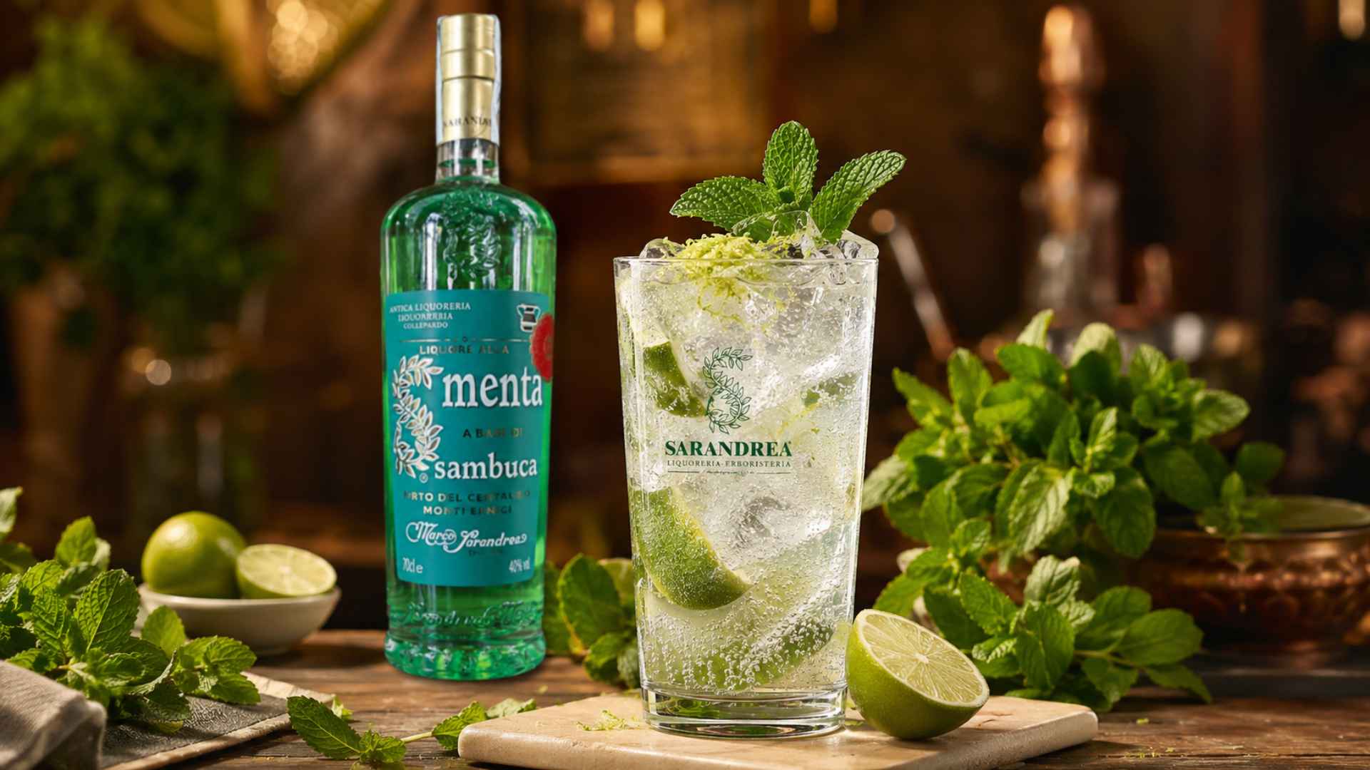 Sambuca Menta Sarandrea, il lato fresco della tradizione